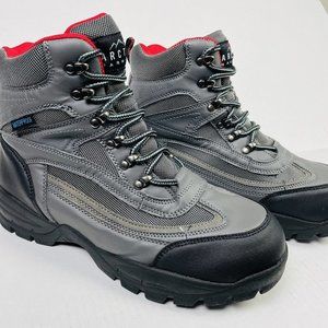 Arctic Barrier Boots Women's Size 9 Grey Black Lace Up EXCELLENT CONDITION